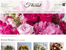 Tablet Screenshot of polkstreetflorist.com